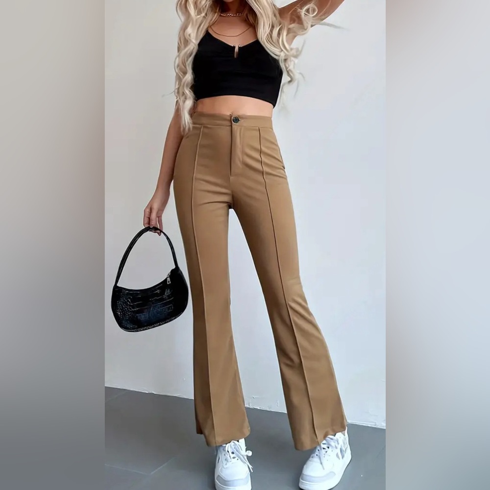 SHEIN Brown Flared Pant